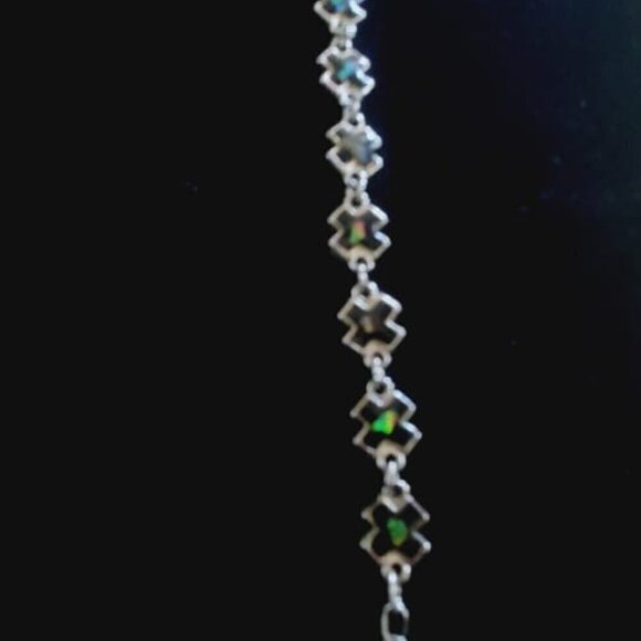 💃Marble Style Silver Chain Bracelets.🌴 - Picture 7 of 12